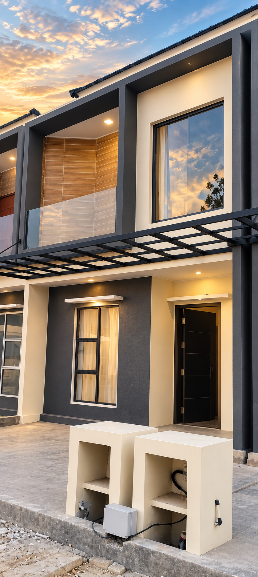 Finishing Fasad Rumah Modern Minimalis